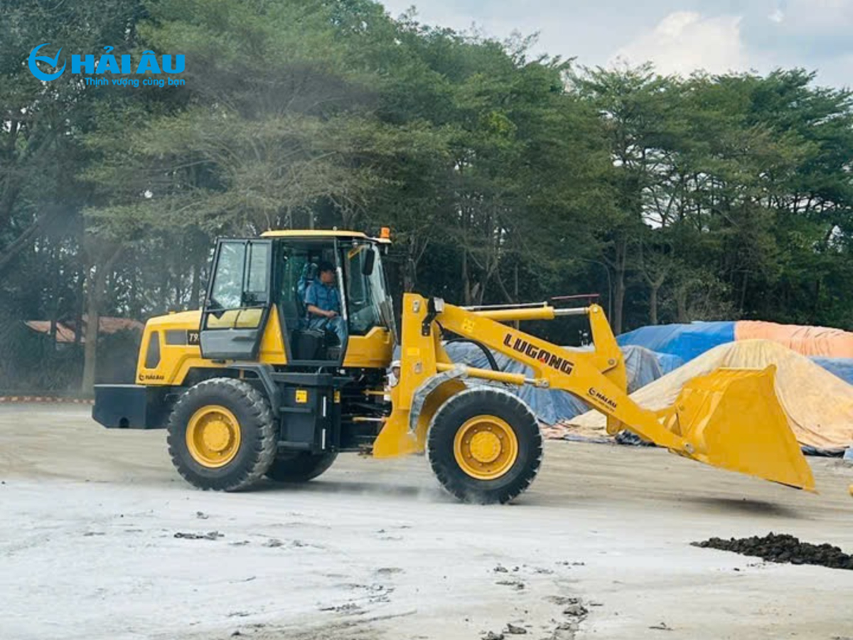 xúc lật cần thường và cần dài Lugong 3