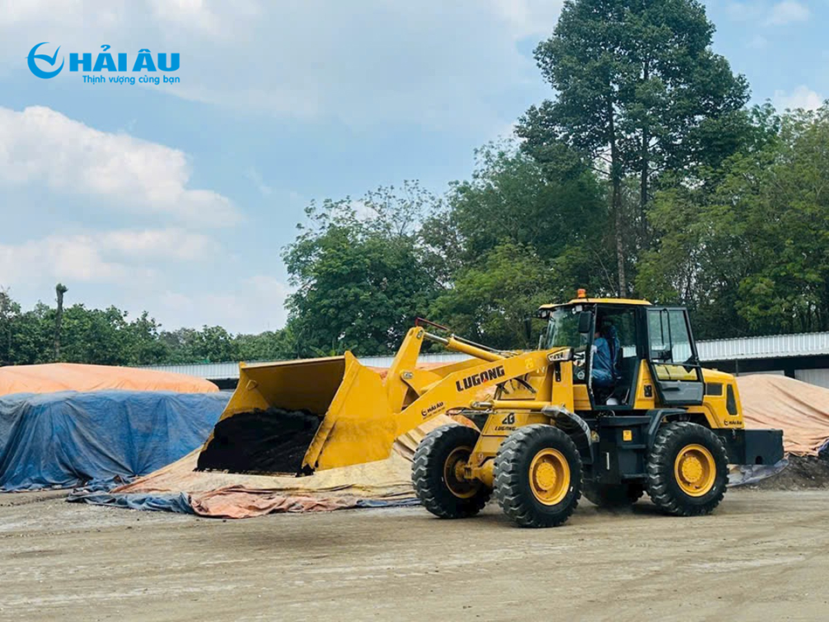 xúc lật cần thường và cần dài Lugong 4